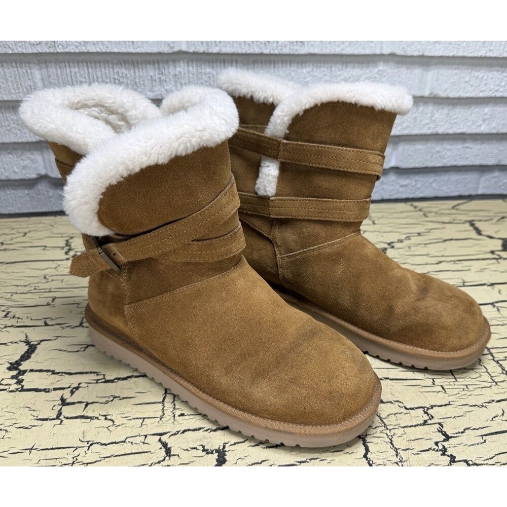 Koolaburra By UGG Women’s Brown & White Winter Boots Size 9 Style #1121504